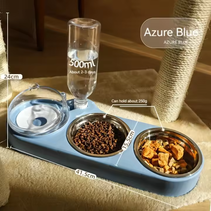 Alimentador Automático para Gatos, Dispensador de Comida y Agua, Accesorios para Mascotas - 1