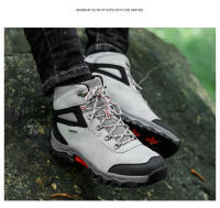 Zapatos de senderismo de cuero de alta calidad para hombre, botas de acampada resistentes al desgaste para exteriores, zapatos de Trekking, zapatillas de caza y escalada - details 19