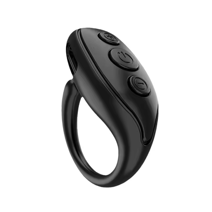 Anillo de Control remoto para la yema del dedo, dispositivo con Bluetooth 5,3, para selfis, fotos, página, volteador, controlador de vídeo para aplicaciones de teléfono - 1