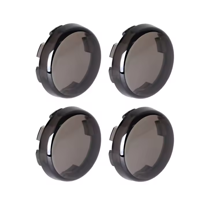 Luz de señal de giro Smoke Bullet, cubierta de lente Compatible con Harley Sportster Street Glide Road King Softail, cantidad 4 - 1