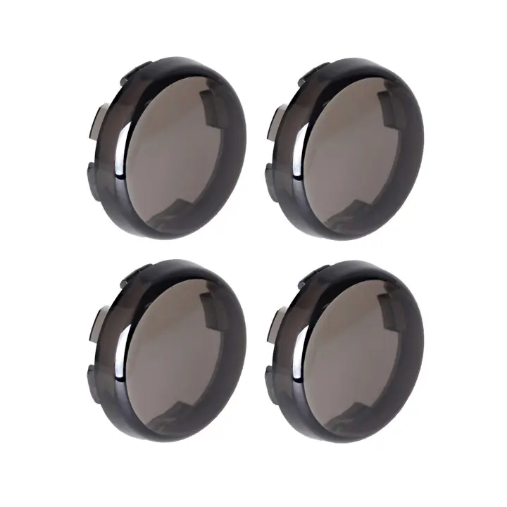 Luz de señal de giro Smoke Bullet, cubierta de lente Compatible con Harley Sportster Street Glide Road King Softail, cantidad 4 - 1