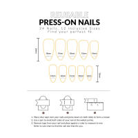 10 piezas de uñas artificiales hechas a mano de cobertura total con diamantes de imitación para decoración de uñas de mujeres y niñas - details 5