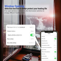 Controlador de temperatura programable para el hogar, termostato de perilla inteligente WiFi, calefacción de suelo, caldera de agua y Gas, pantalla táctil LED, Google Home - details 8