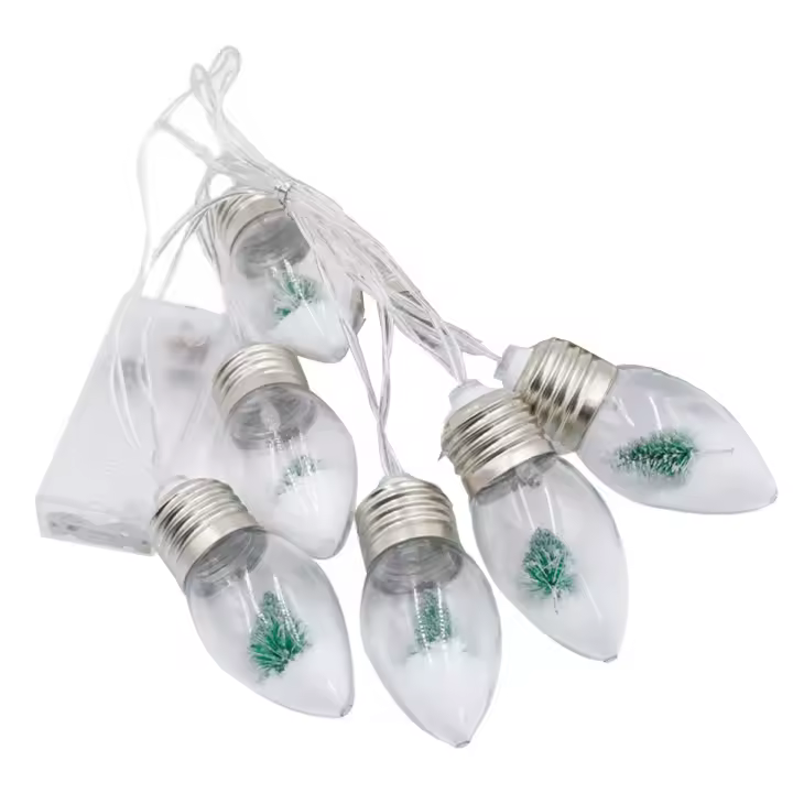 Luces de hadas, caja de batería LED para decoración navideña, cadena de luces para árboles de 80cm - 1