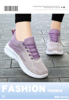 Zapatos de running mujeres 2024 casual suela suave zapatillas transpirables zapatos individuales fly weave mesh top zapatos venta al por mayo - details 6
