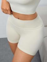 Pantalones cortos deportivos con cintura alta, levantamiento de cadera, Fiess, correr, ciclismo, pantalones cortos de 3 puntos, pantalones cortos de yoga de secado rápido para mujer - details 6