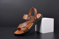 Sandalias de verano para hombre, cómodas sandalias de cuero con plataforma para exteriores, suela suave antideslizante, zapatos informales de trekking para verano, zapatos de playa para niño - details 10