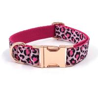 Arnés perro leopardo rosa perros niñas, Collar mascotas grabado nombre personalizado y hebillas Metal seguridad, conjunto de - details 3