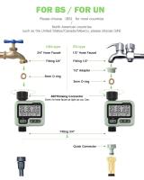 HCT-322 Aspersor automático digital inteligente para jardín al aire libre Ahorro de agua y tiempo - details 0