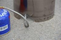 Estufa de gas para exteriores ultraligera de titanio, tablero a prueba de viento, parabrisas, 15cm/19cm - details 13