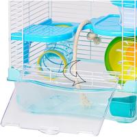 Jaula para Hámster Roborowski Jaula para Hamster 27 * 20.5 * 47cm jaulas Hamsters Grande con Tubos Bebedero comedero Aleatorio (156) - details 1