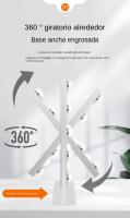 Espejo de tocador HD con 8 luces LED, rotación de 360 ° , 3 luces, toque inteligente y ajuste de brillo gratuito - details 2