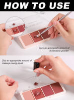 Mezcla de maquillaje, delineador de ojos en crema, colorete en polvo, aceite para uñas, sombra de ojos, diluyente colorante - details 3