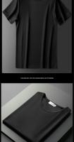 Camiseta de manga corta de malla de seda de hielo de verano para hombre, transpirable, de secado rápido, holgada, de talla grande, informal, deportiva - details 5