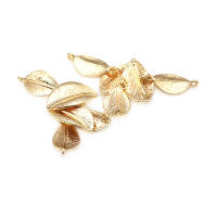 Colgantes de Hojas de Árbol de Bronce de 18K Oro Accesorios para Hacer Joyería DIY Estilo China - details 7