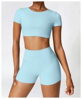 Pantalones cortos de Yoga para mujer, mallas de cintura alta de Color sólido, suaves, ajustados, deportivos, de compresión - details 22