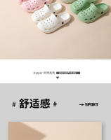 Baotou Dongdong-Zapatillas de dibujos animados para mujer, sandalias transpirables de suela gruesa, zapatos de playa, Verano - details 2