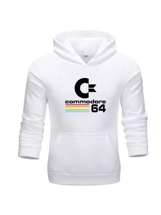 Sudadera con capucha cómoda para hombre, chándal de otoño e invierno, sudaderas para hombre Commodore 64, ropa fresca, sudaderas con capucha de manga larga, sudaderas con capucha de calle - 1