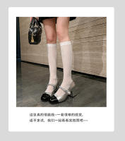 Nuevo francés Xiaoxiangfeng tacón grueso Mary Jane temperamento versátil color coincidencia de zapatos individuales de tacón alto - details 13