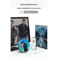 Altavoz Bluetooth Fantasía Dazzle Color Luz Ambiental Decoración de Escritorio Cargador Inalámbrico Portátil - details 4