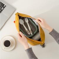 Bolsa aislante plegable Simple para trabajadores de oficina, bolsa de almuerzo de gran capacidad, impermeable, bolso de almuerzo para estudiantes, hombres y mujeres - details 4