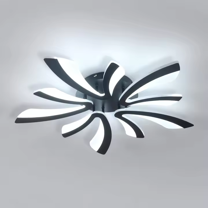 Plafón LED Regulable Control Remoto 48W 5400LM 3000K-6500K Día 70cm Ideal para Sala de Estar, Dormitorio, Comedor, Baño, Pasillo Blanco - 1