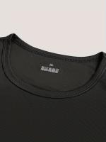 Camisetas de manga corta para hombre, paquete de 8, tejido de poliéster 100%, transpirable y de secado rápido, ajuste regular, colores sólidos para fitness y running, básicos de primavera/verano - 130 g/m2 - details 2