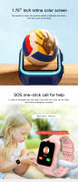 Blackview 2025 Nuevo reloj inteligente, Z30 Reloj inteligente para niños Reloj de teléfono con llamadas 4G, Monitor de seguimiento para niños a prueba de agua, Relojes digitales deportivos SOS para niños, Posicionamiento triple Al LBS + WiFi + GPS, Baterí - details 7