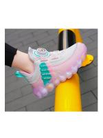 Zapatillas de deporte para niños, zapatos deportivos antideslizantes para niñas, zapatos de cuero impermeables para niños, zapatillas de tenis informales ligeras y bonitas de color rosa para correr - details 11