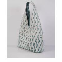 Air fly tejiendo obra de arte diseño original bolsa de mano lanzadera patrón 3D tejer de doble cara triángulo trasero bolsa minimalista casual bolso - details 25