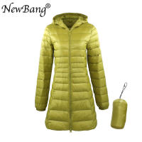 Chaqueta de plumón ultraligera para mujer, abrigo largo con capucha, talla grande 7XL 8XL, para invierno - details 2