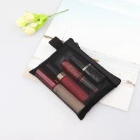 Neceser de viaje para mujer, bolsa de aseo de malla negra transparente, organizador de maquillaje, bolsa de lavado, pequeña y grande - details 47