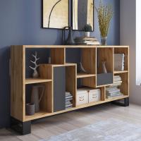 Mesa de Centro con Puertas de Roble Rústico Estilo Único para Tu Hogar Medidas 92cm x 50cm x 45cm - details 13