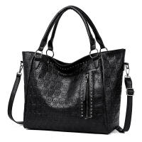 Bolso De Mano Grande De Cuero PU Con Estampado De Cráneo Punk Y Estacas Bolso De Hombro Gótico Para Mujer Bolso Transversal De Moda - details 6