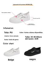 Zapatos Blancos De Boca Baja, Zapatos Deportivos Casuales De Suela Blanda Nuevos, Cómodos Y Resistentes Al Desgaste - details 3
