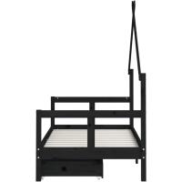 Estructura de Cama Infantil con cajones Madera de Pino 80x160cm - details 77