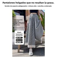 Pantalones Casuales de Encaje Estilo Completo de Pierna Ancha Culottes de Verano para Mujeres - details 20