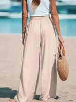 Pantalones de pierna ancha cómodos e informales TK para mujer - details 2
