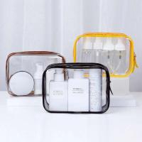 Bolsas de almacenamiento de viaje para cosméticos, estuches transparentes impermeables de PVC, bolsa de lavado con cremallera de plástico grande, bolsa de maquillaje portátil - details 2