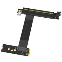 Tarjeta adaptadora elevadora de tarjeta gráfica M.2 NGFF Key M a PCIe 16x, Cable de extensión Nvme a pci-express 16X (dirección izquierda) - details 0