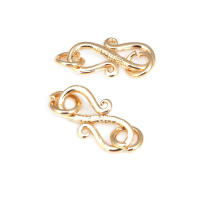 Cierre de latón color oro de 18K en forma de S y M para pulseras y collares, suministros para la fabricación de joyería, accesorios para bricolaje. - details 29
