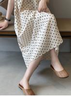 Vestido de Lentejuelas de Verano Vestido Largo A-Línea con Tirantes Estilo Coreano para Mujeres - details 4
