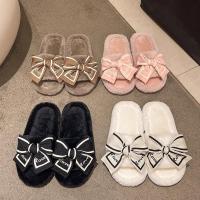Zapatillas de Encaje para el Hogar Suaves y Elegantes Plataforma de Peluche con Diseño de Amor - details 12
