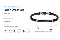 Cinturón de la carrera AONIJIE Unisex E4076 con bolsillo para bandas en la cintura para triatlón maratón ciclismo motor con 6 bucles de gel - details 1