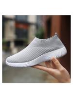 Zapatos para caminar para mujer, zapatillas de calcetín a la moda, mocasines cómodos y transpirables, zapatos informales antideslizantes - details 21
