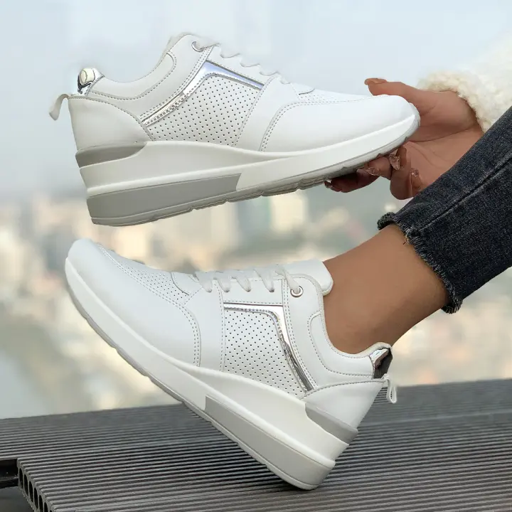 Zapatos Casuales de Moda para Mujer Otoño 2024 Estilo Deportivo a la Moda, Suela Gruesa, Boca shallow, Ropa Exterior - 1