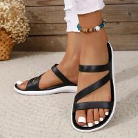 Sandalias transpirables e impermeables para mujer, zapatillas deportivas a la moda, antideslizantes, chanclas planas de verano para exteriores - details 1