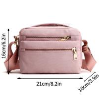 Bolso De Hombro Impermeable Para Mujer Bolso Cruzado Multifuncional Bandolera Estilo Casual Material Nylon Con Lining De Poliéster - details 12