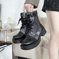 Botas martin vintage para mujer, zapatos cortos con cordones, informales - details 2