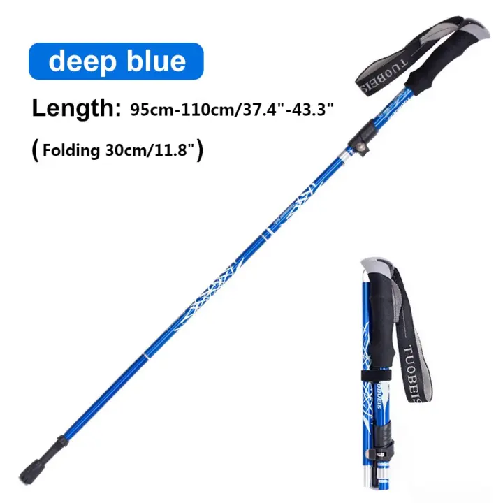 Bastones de Trekking Plegables WESTTUNE, 5 Secciones: Ligeros, Ajustables, con Agarre Antideslizante para Mayor - 1